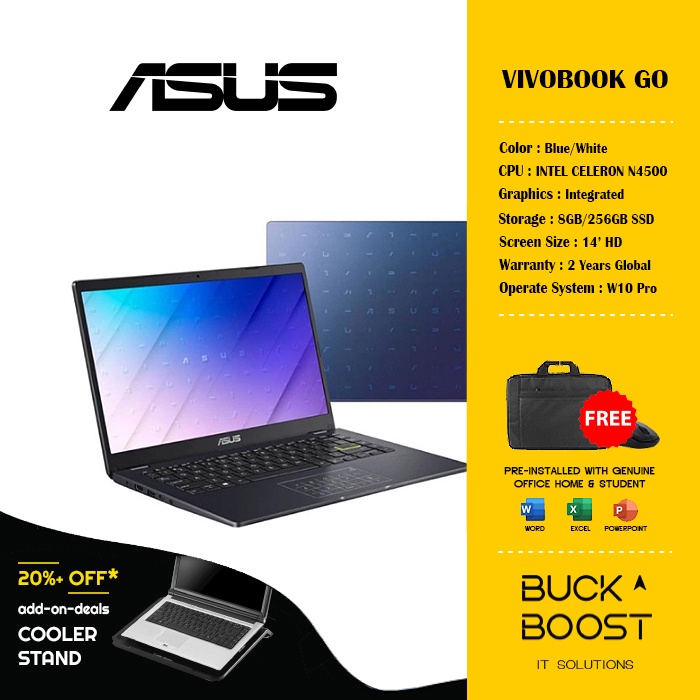 Asus Vivobook Go E410 (E410KABV225TS / ABV226TS) 14" HD LAPTOP
