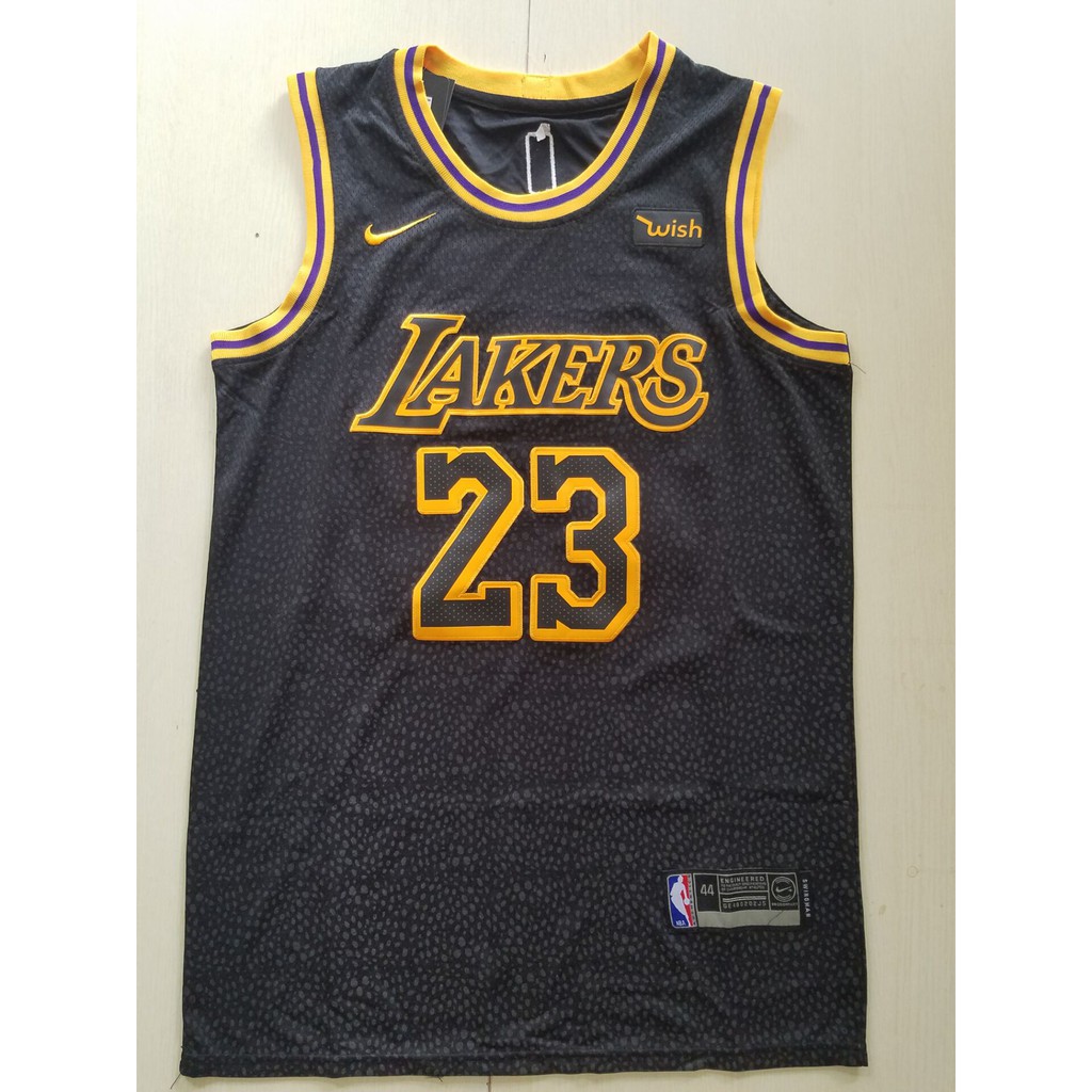 black lebron laker jersey