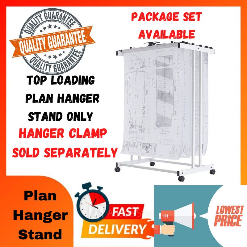Plan Hanger Stand A1 Size Hanger Clamp Max Put 20 Hanger Shopee Malaysia
