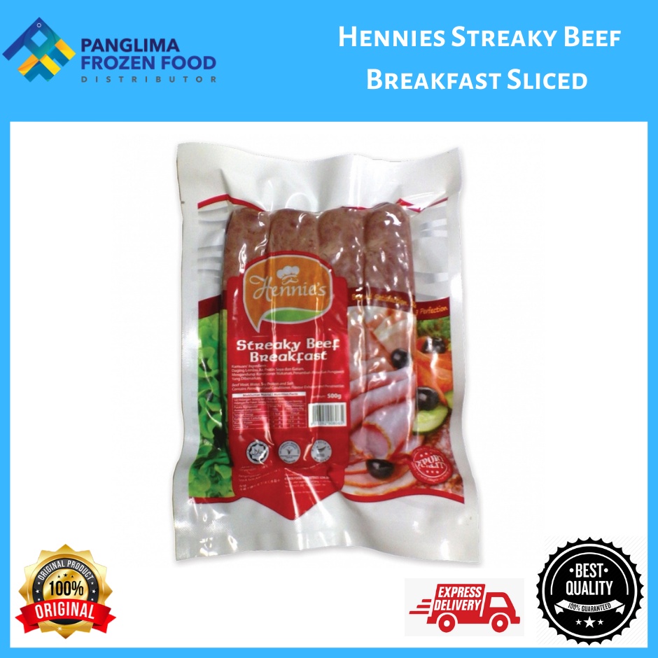 【Hot Selling】Hennies Streaky Beef Breakfast Sliced 500GM/PKT | Shopee ...