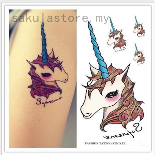 74+ Free Temporary Tattoo Unicorn Idea Tattoo