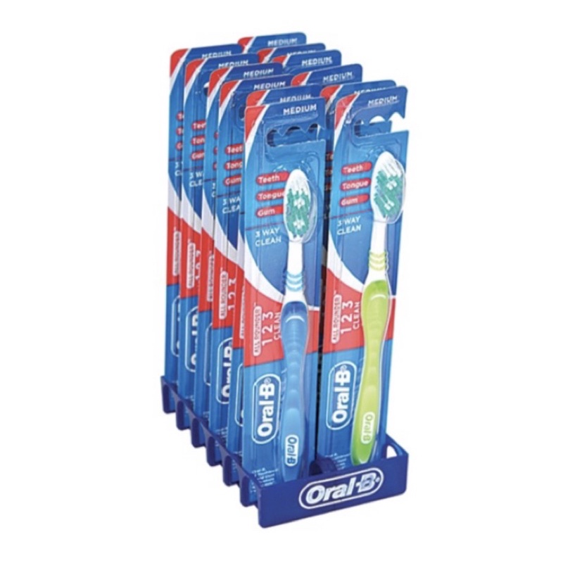 Oral-B All Rounder 123 Clean 40 Medium Toothbrush X 12 Pieces | Shopee ...