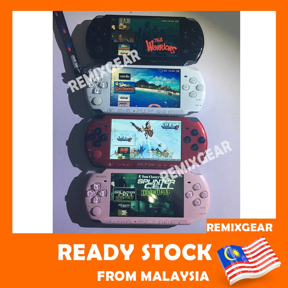 Used 100 Original Psp 1000 00 3000 Japan Fullset Plus Full Games With Memory Card Shopee Malaysia