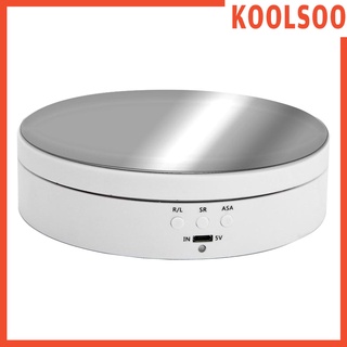 [KOOLSOO] Motorized Photography Display, 360 Degree Electric Rotating Turntable, Automatic Revolving Platform Product Display or Cake Display