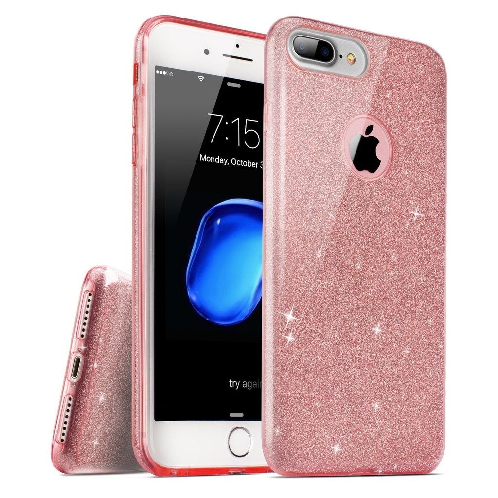 For Iphone 8 Plus Case Cute Girl Pink Shockproof Silicone Protective Case Shopee Malaysia