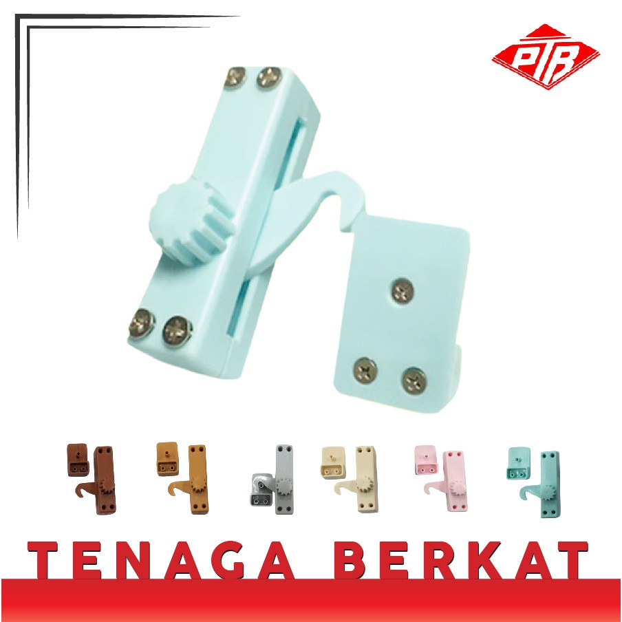  LOCAL PVC  Slide  Door Hook Lock Pintu  Sliding  Door 