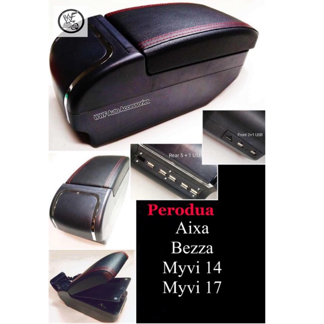 Perodua Myvi / Bezza / Axia OEM Arm Rest / Armrest ( 9 USB 