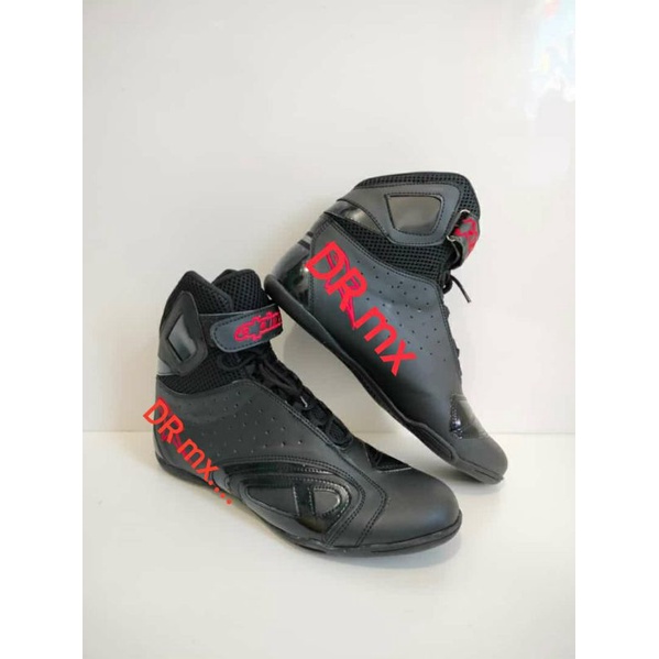 HITAM MERAH S. drag race touring Shoes k pro Black borderl Red