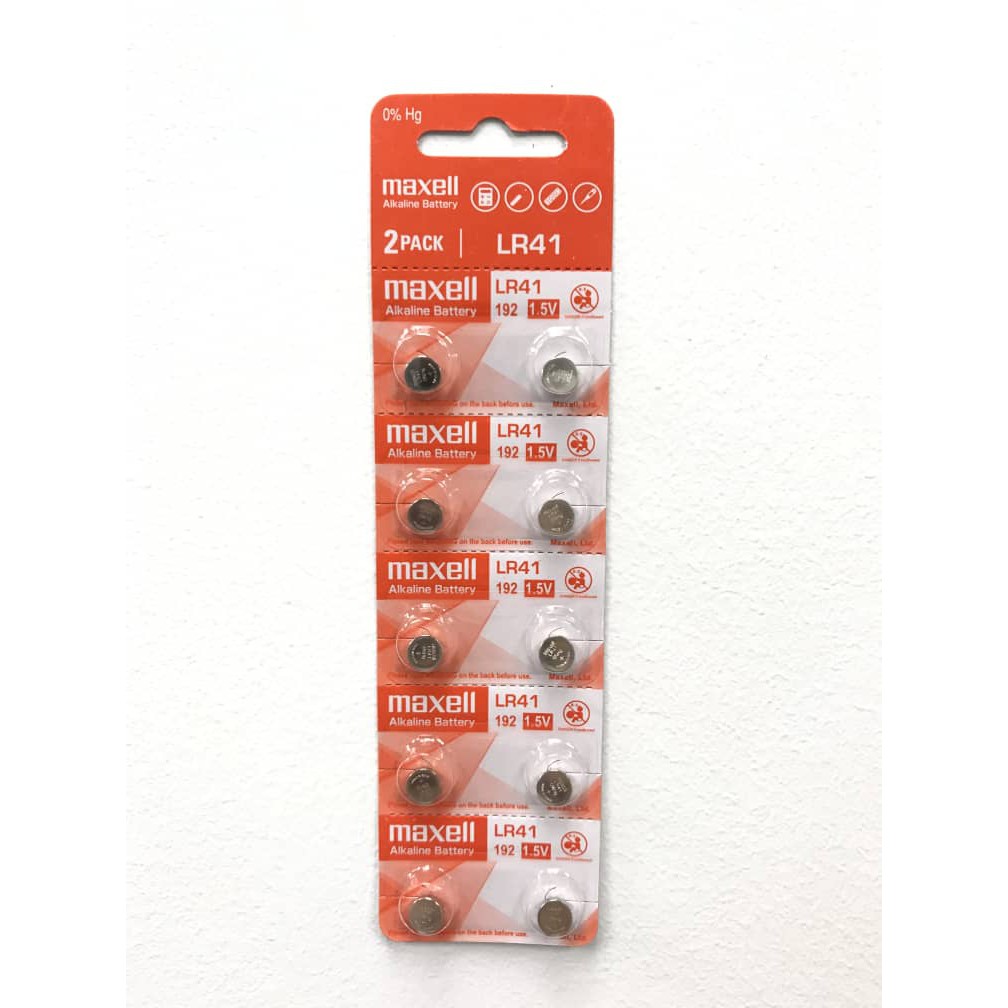 LR41 AG3 LR736 392A 192 SR41 Original Maxell Button Cell Alkaline