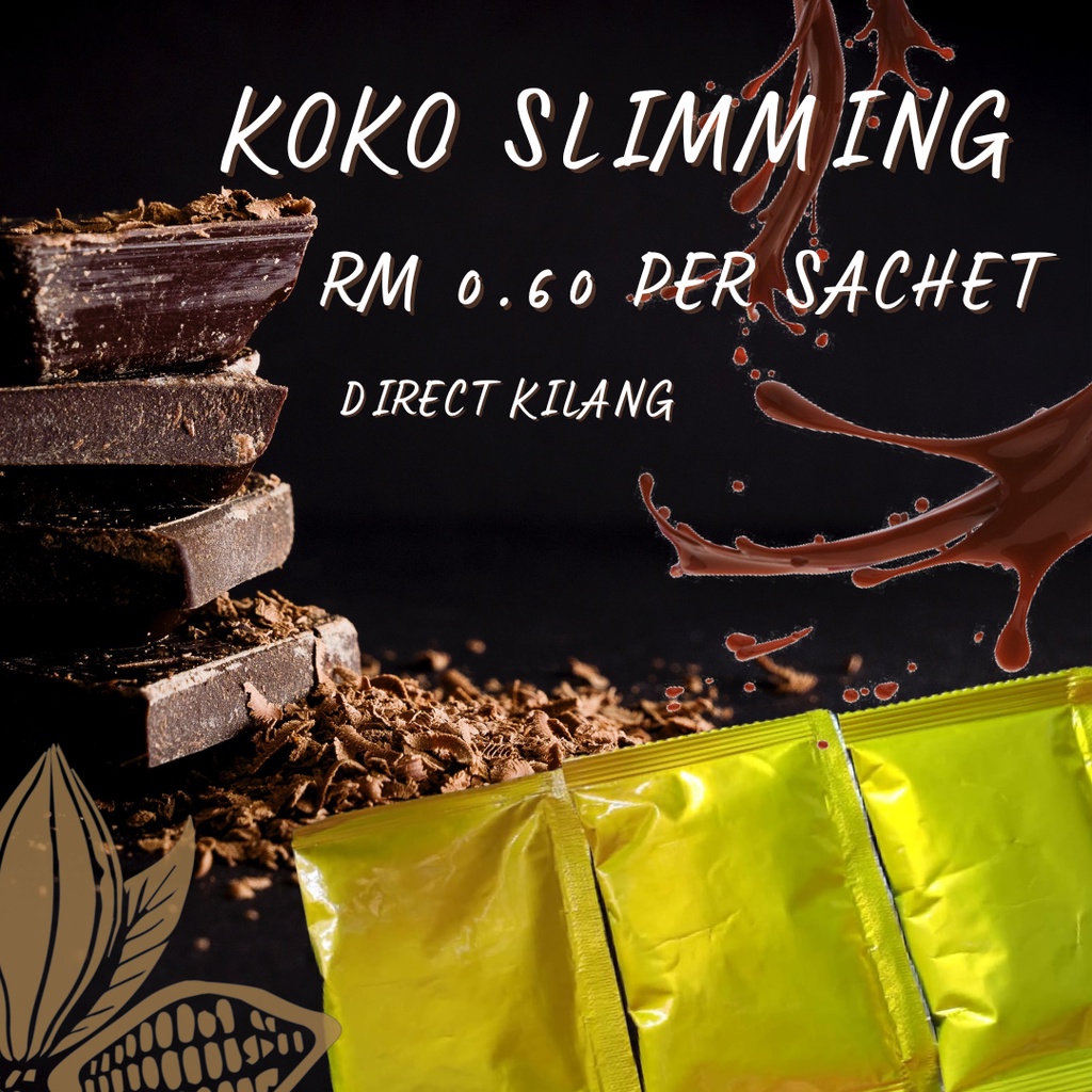 Coklat Kurus Chocolate Slimming Sekat Selera Makan Borong Murah 25gram [1 Sachet]