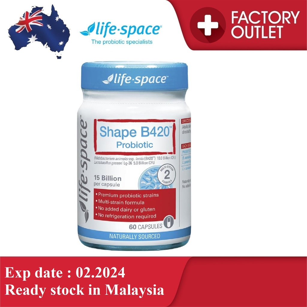 Life Space Shape B420 Probiotic 60 Capsules | Shopee Malaysia