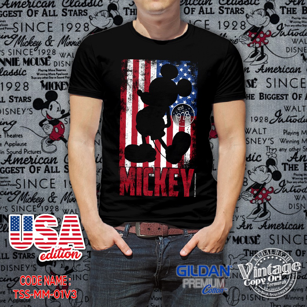 t shirt mickey vintage