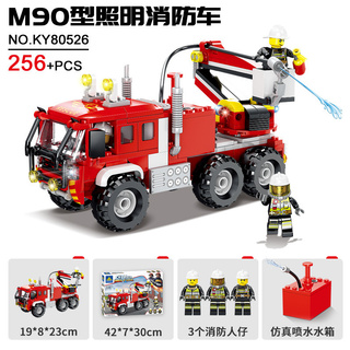 Lego City Fire Simulation Water Spray Fire Truck Children Educational Assembly Building Blocks Boy Gift 消防车儿童益智拼装积木 Shopee Malaysia
