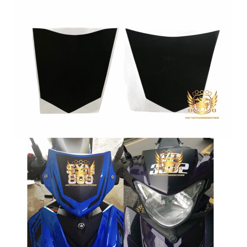 Nombor Plate Yamaha Y16zr Y15zr V1 Front Head Sticker With Number Plat Stiker No Plat Depan