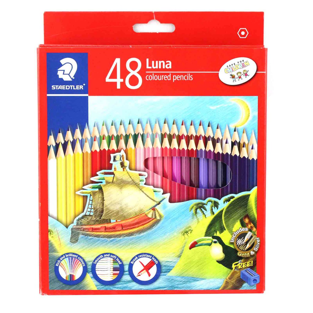 Staedtler Luna Permanent Colored Pencils 48 Colour 136 C48 Shopee