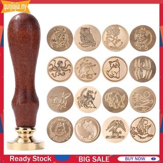 Details about   Retro DIY Animal Plant Square Seal Stamp Sealing Wax Stamp for Scrapbooking C#P5 
