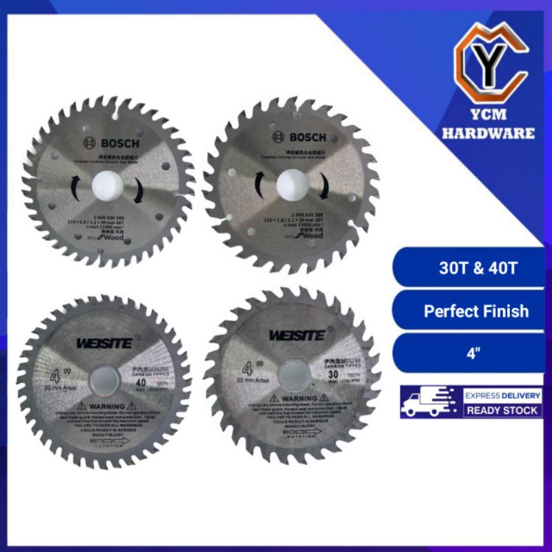 Circular Saw Blade Wood Working Grinder Cutting Disc 4"30t 40t Angle