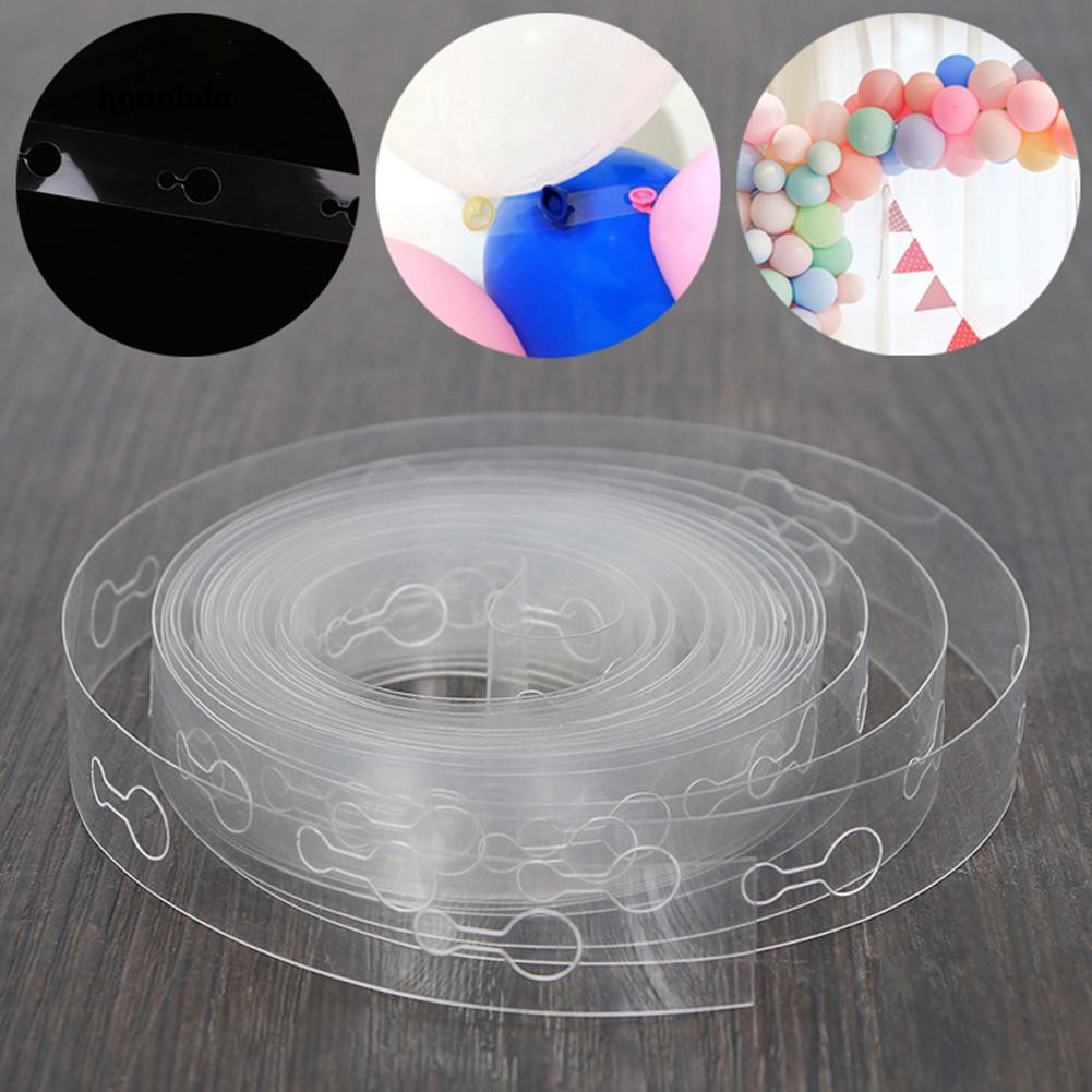 HON_5m Balloon Chain Tape Arch Connect Strip Wedding Birthday Christmas