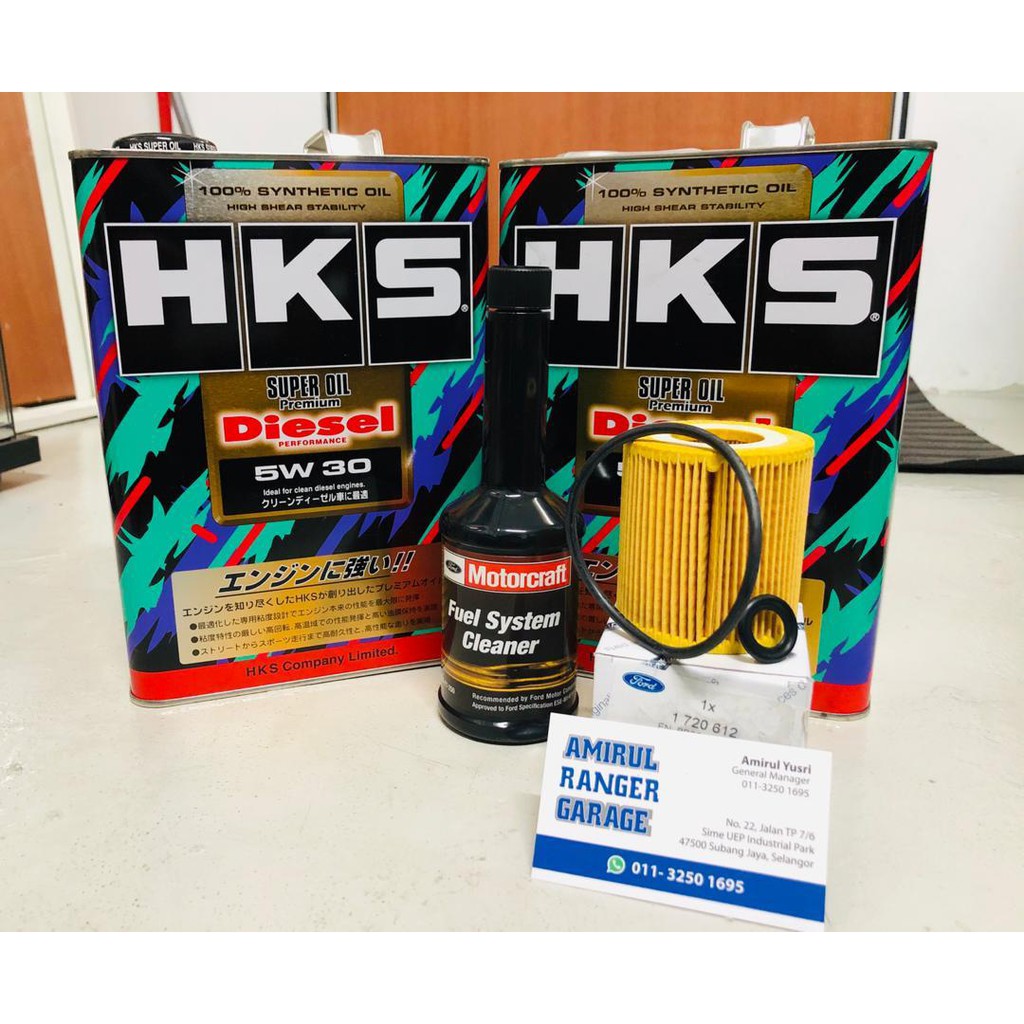 Hks Super Oil Premium Diesel 5w30 Service Set Engine Oil Oil