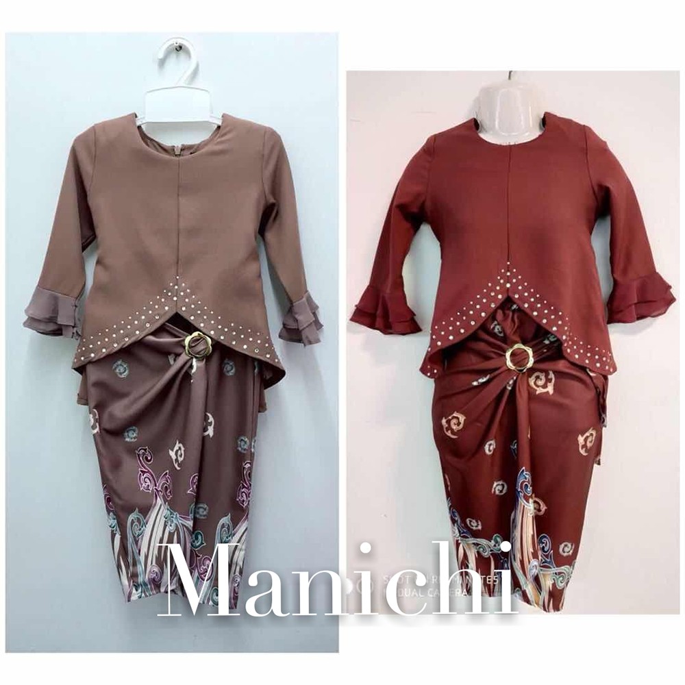  Harga  murah  Modern Baju  Budak Raya Premier brown maroon 