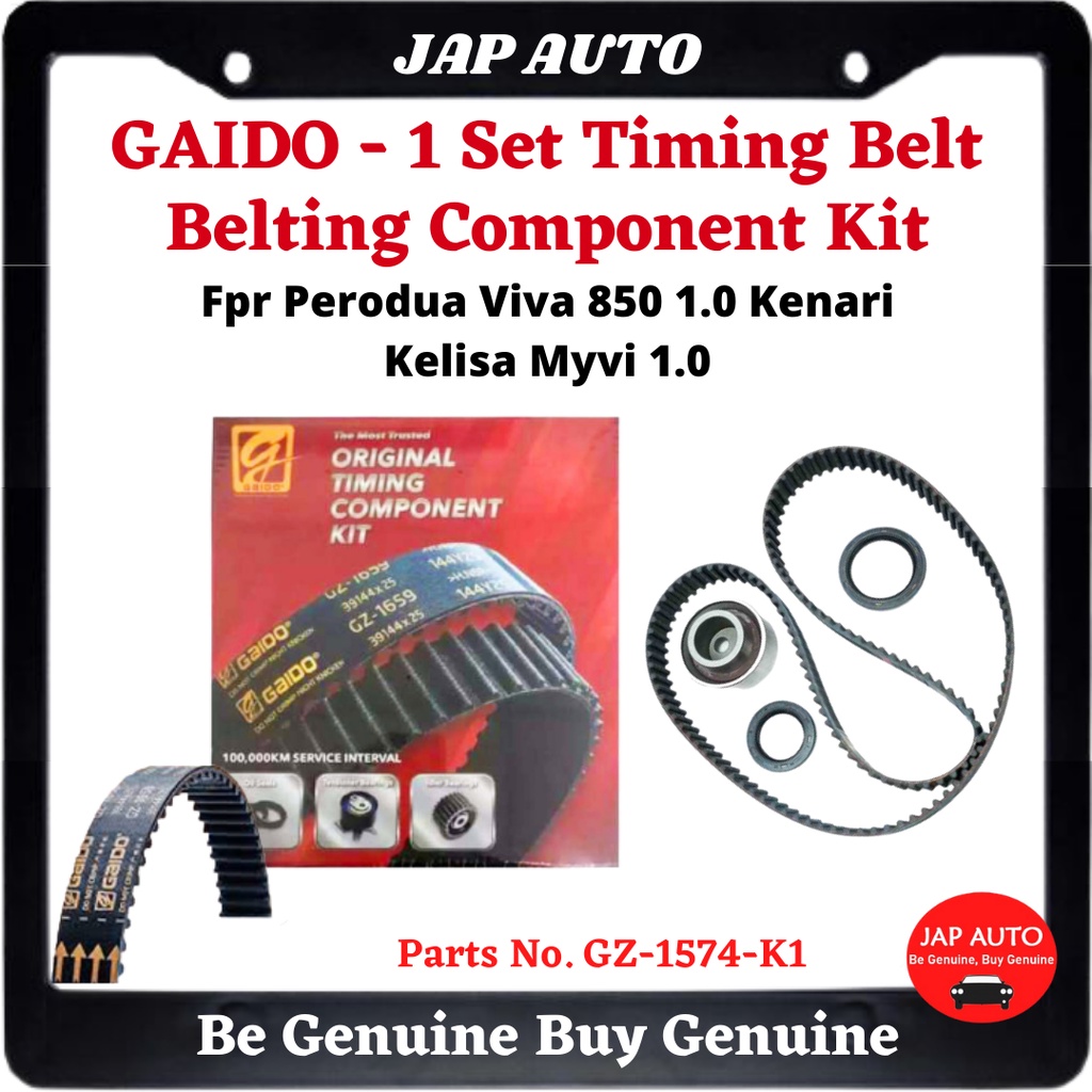GAIDO 1 Set Timing Belt Belting Component Kit For Perodua Viva 850 1.0 Kenari Kelisa Myvi 1.
