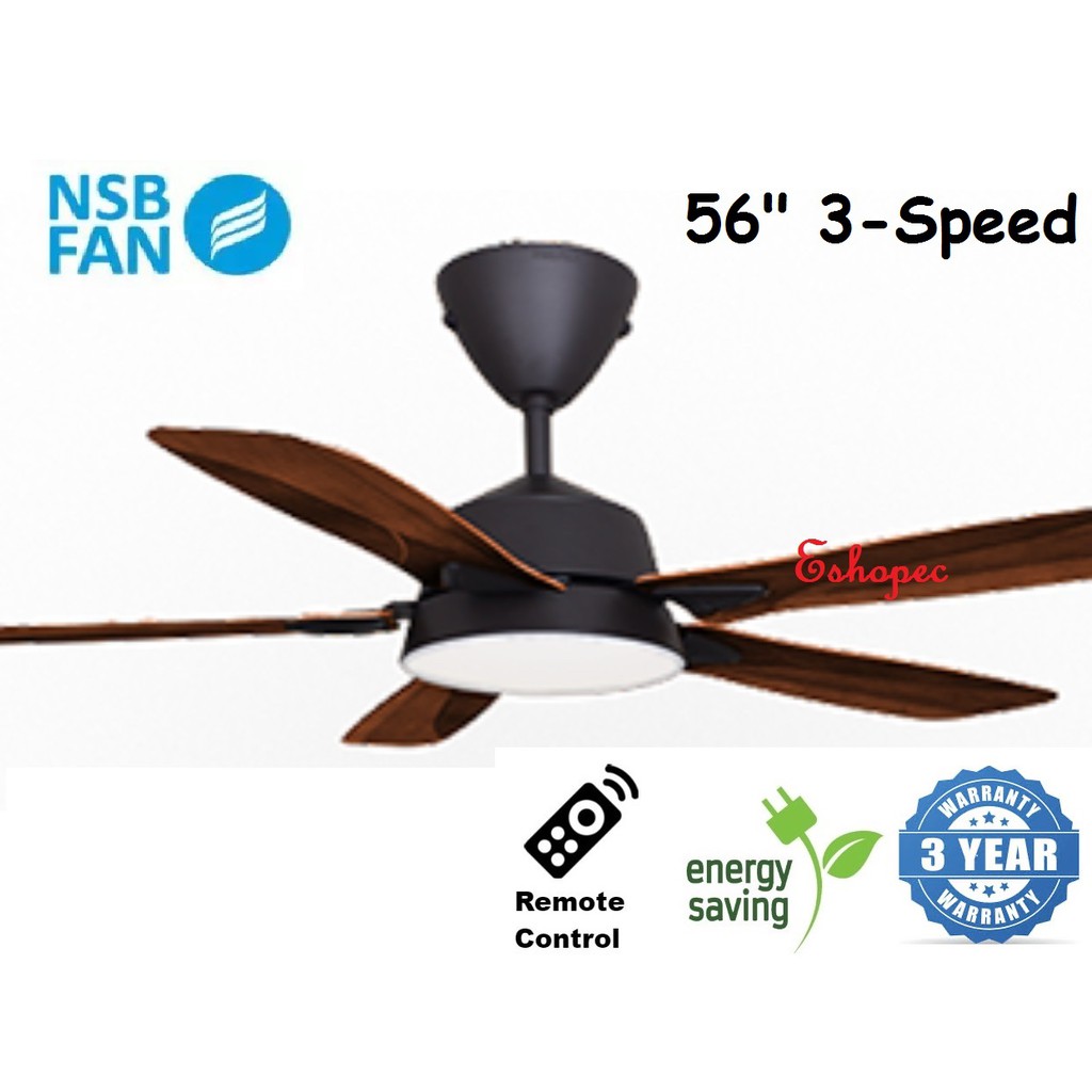 Nsb Orb Mah N Led Deluxe 5 Blades Ceiling Fan 56 Shopee Malaysia