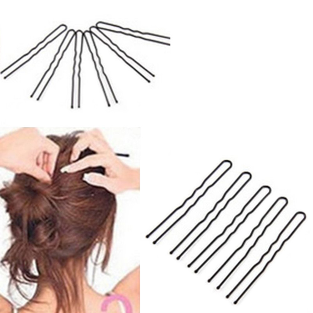 50 Pcs Waved U-shaped Hairclips Bobby Pin Barrette Salon Grip Hair Clip  Hairpin | Shopee Malaysia
