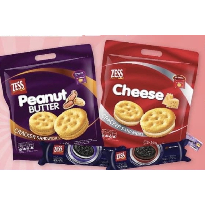 Zess Cracker Sandwiches Cheese / Peanut Butter 20 Individual