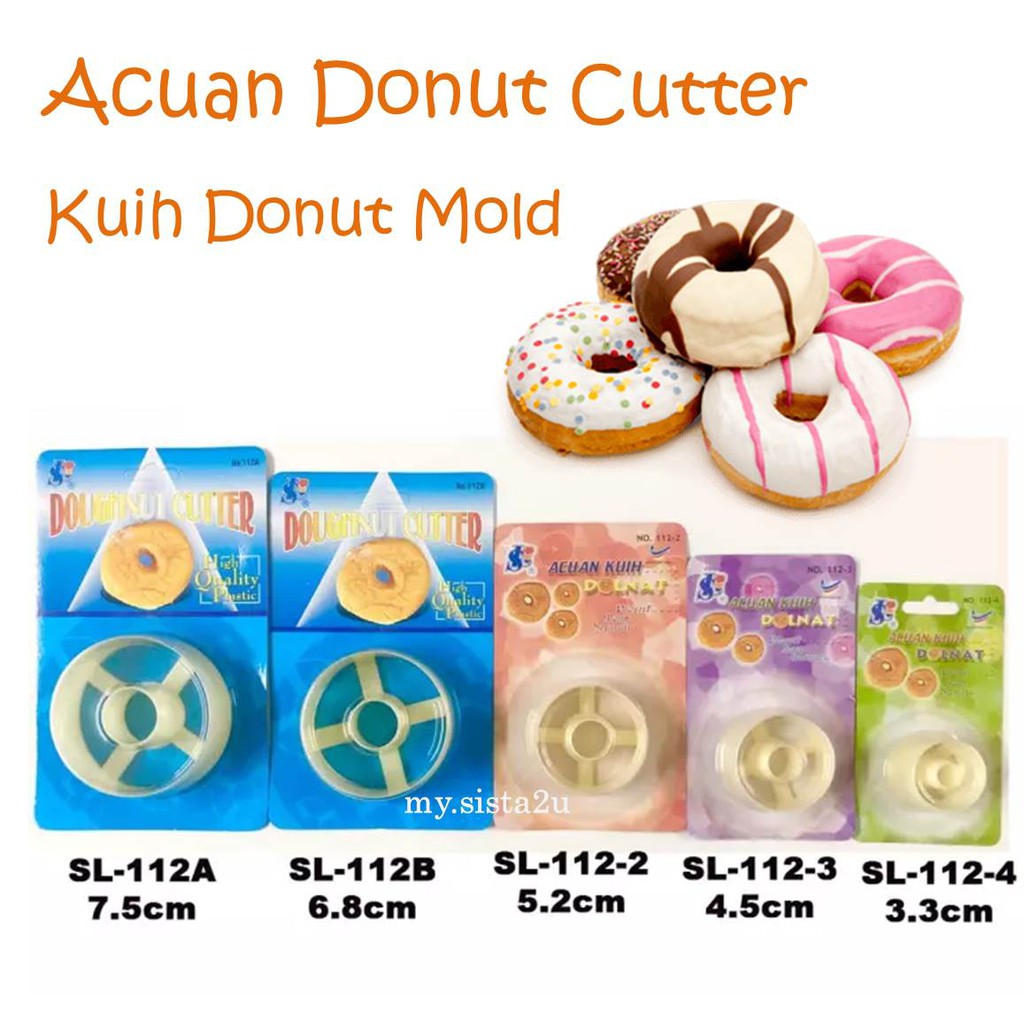 Donut Cutter/ Acuan Kuih Donut Cutter/ Dolnat Mould/ Plastic Bakery