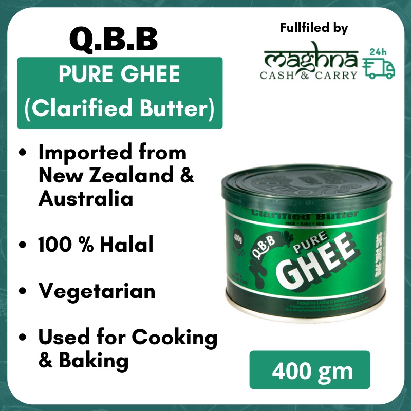 QBB Pure Ghee / Clarified Butter (Minyak Sapi Tulin) 1 Can (400 g