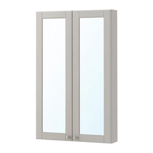 Ikea Godmorgon Mirror Cabinet With 2 Doors Kasjon Light Grey 60x14x96 Cm