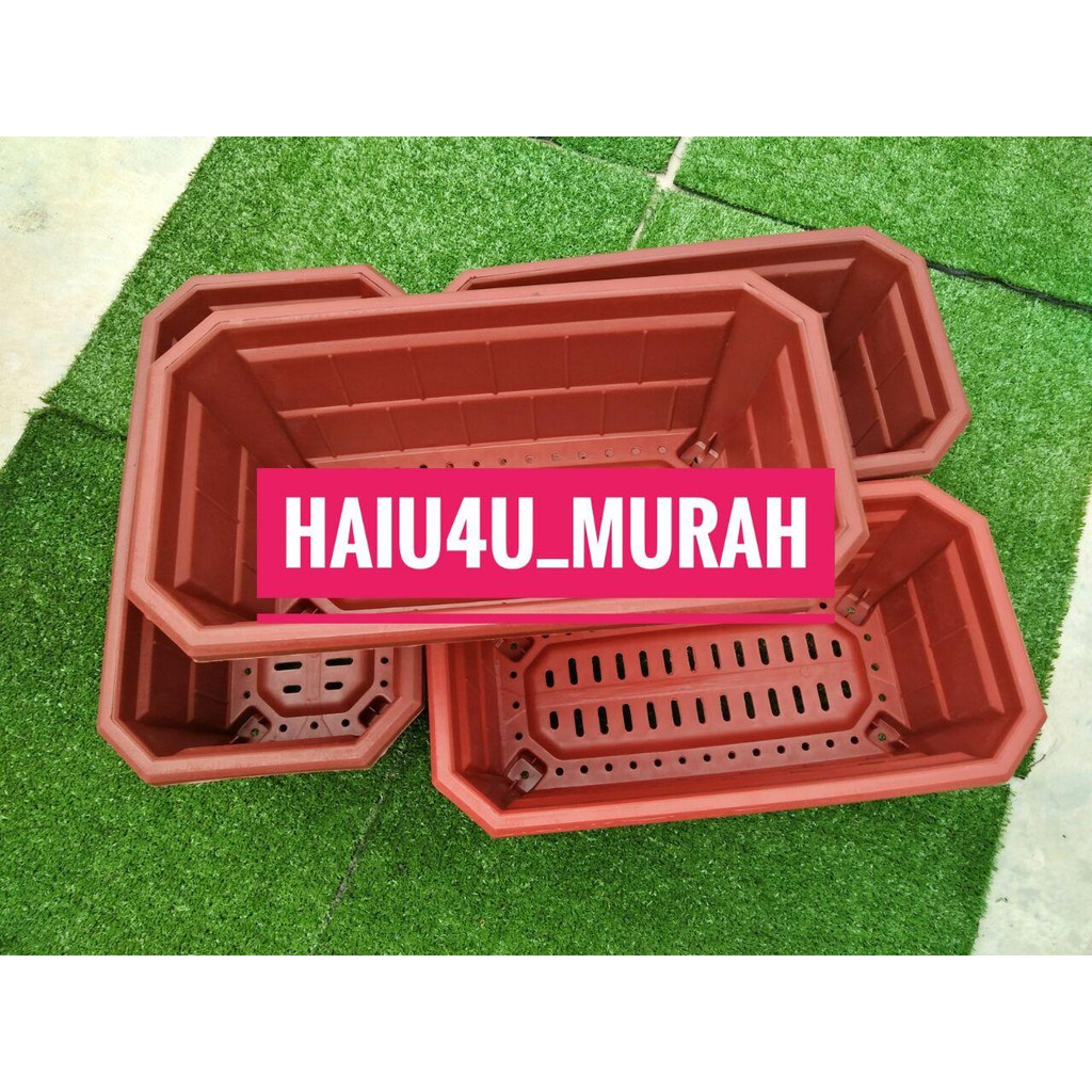 Pasu Bunga Panjang Flower Pot Vegetables Ground Flower Pot Plastik Ada Lubang Keluar Air Bawah Pasu Murah Shopee Malaysia