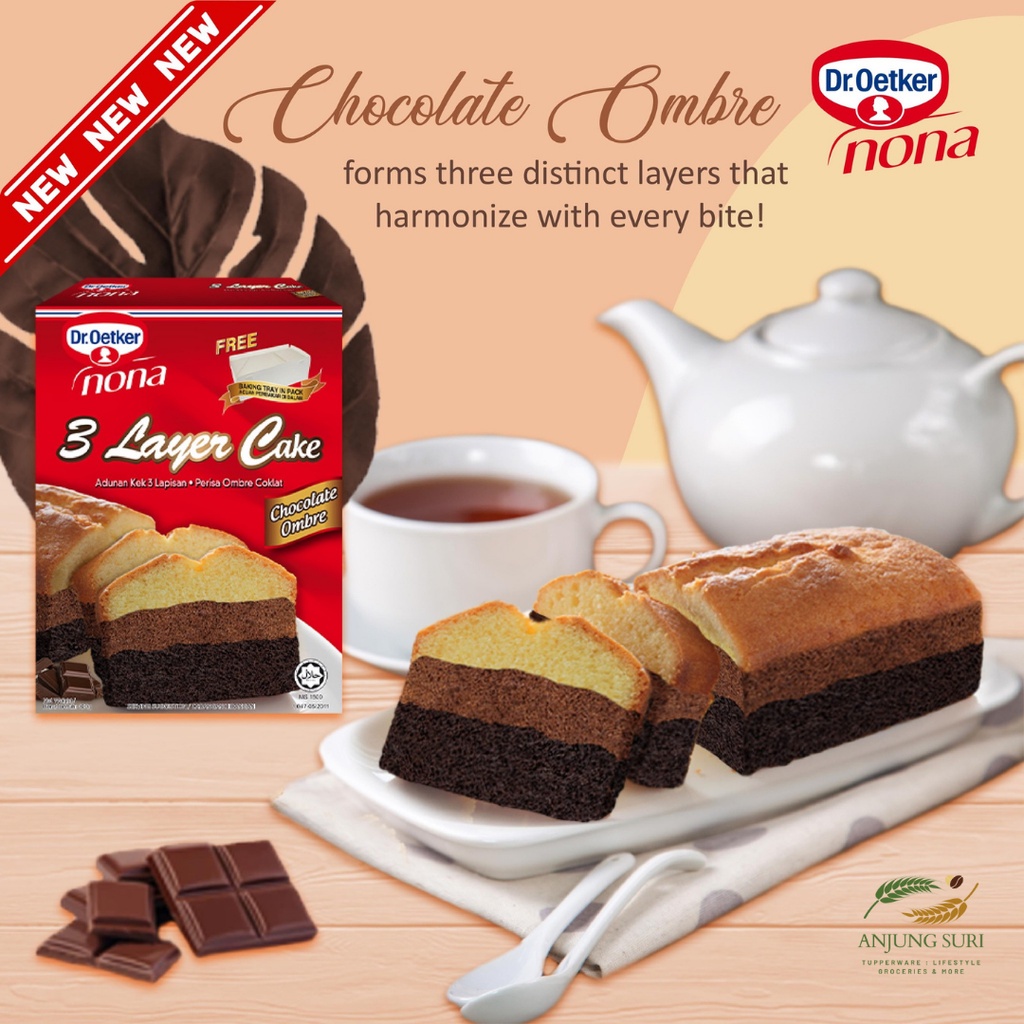 Tepung Kek Segera Luxury Moist Cake Mix Nona Dr Oetker Red Velvet Salted Cake Chocolate Butter Sponge Cake 3 Layer Cake Shopee Malaysia