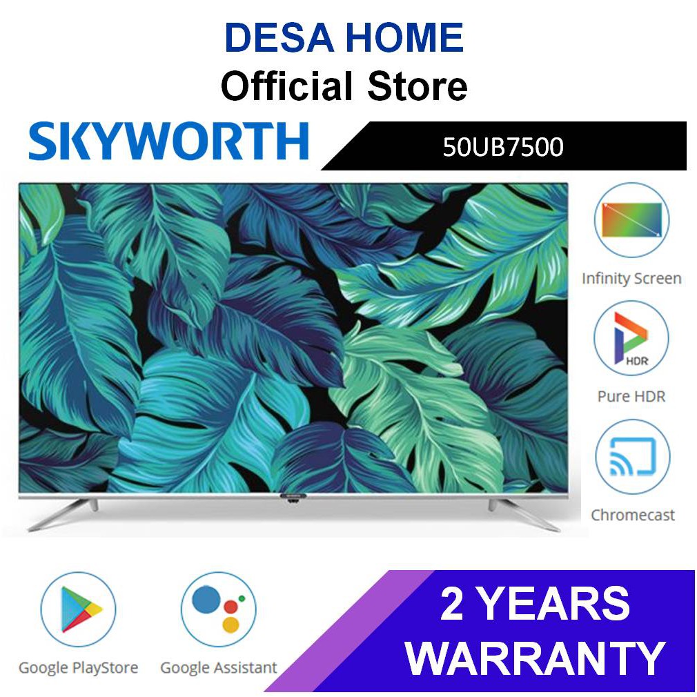 SKYWORTH 4K Android UHD LED Tv (50") 50UB7500