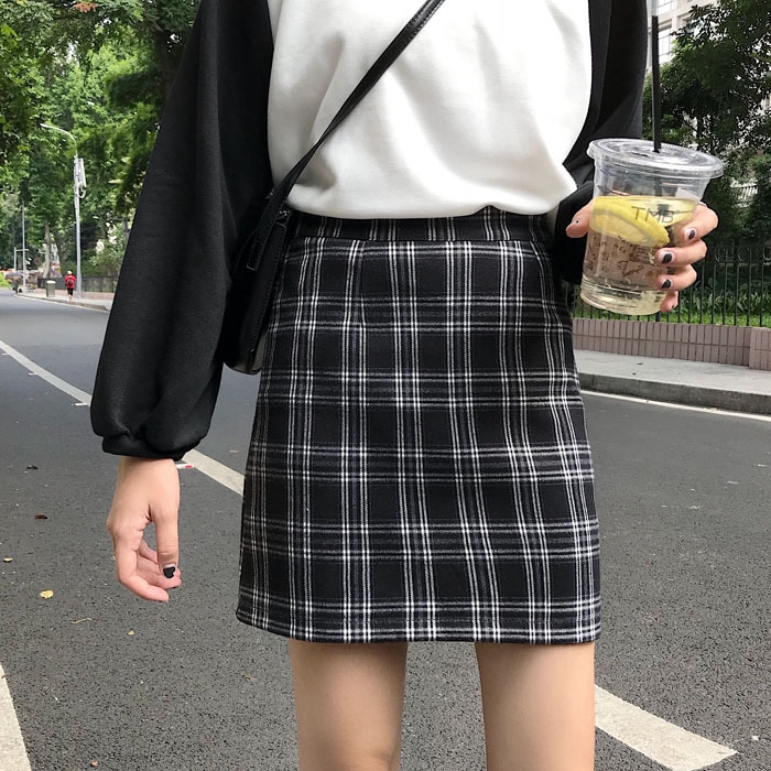 plaid midi skirt for sale