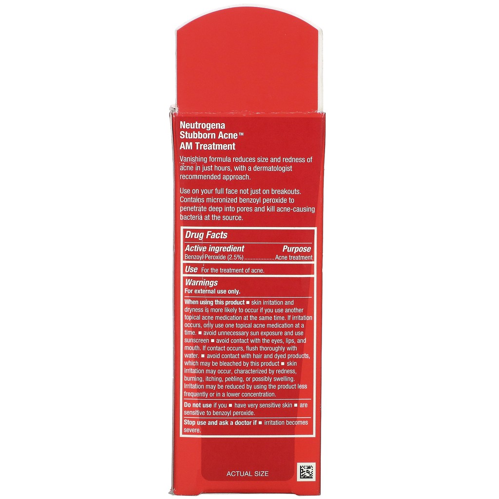 neutrogena stubborn acne am treatment