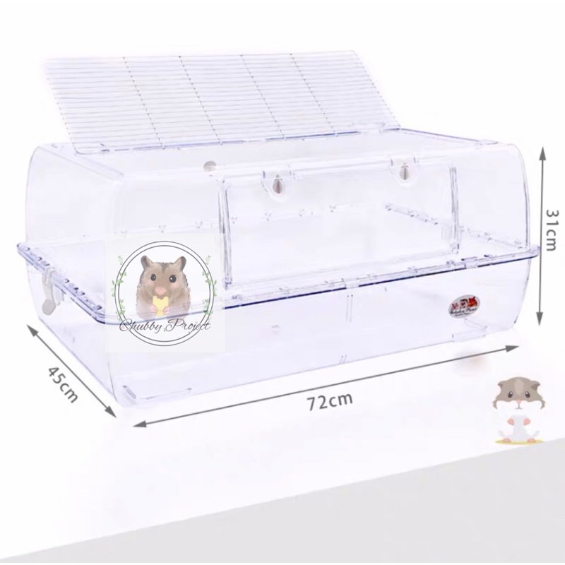 现货 刺星球大双子72cm全透明亚克力仓鼠笼裸笼日本品高hamster Cage Acrylic 72cm Shopee Malaysia