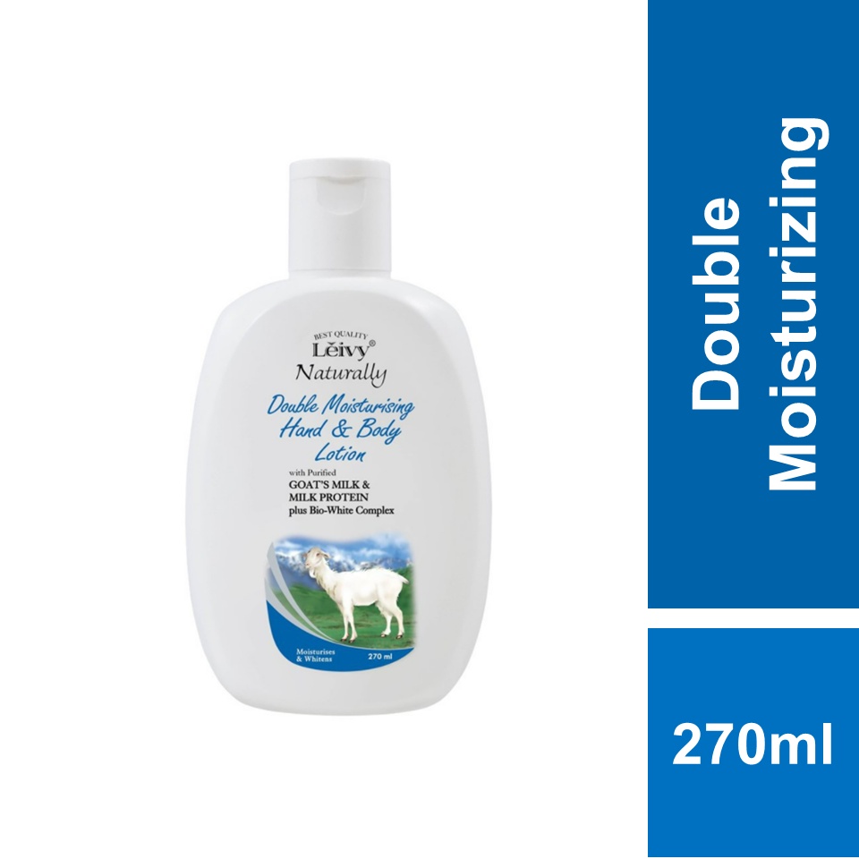 Leivy Naturally Double Moisturising Hand And Body Lotion With Goats Milk