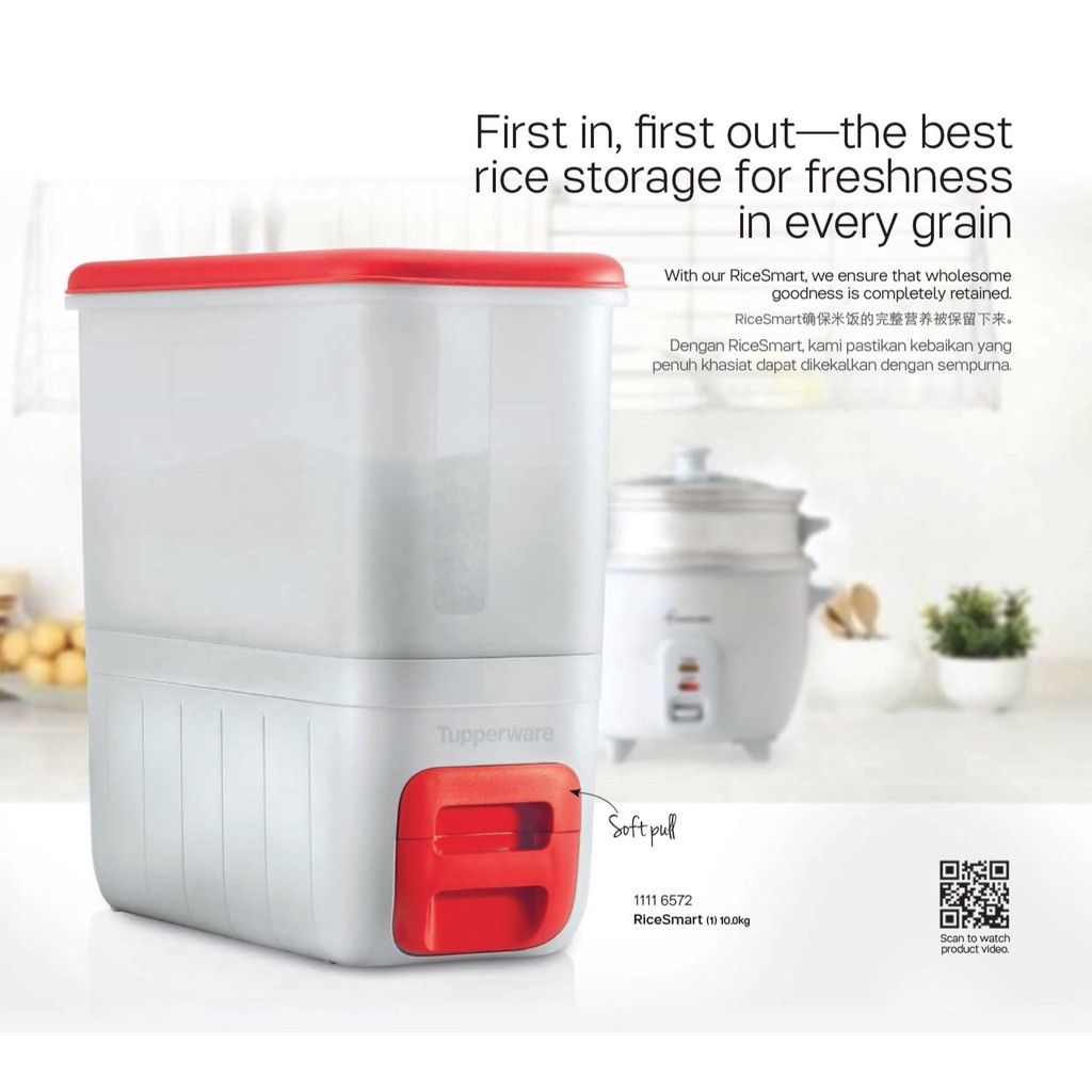 Original Tupperware RiceSmart 10.0kg Container