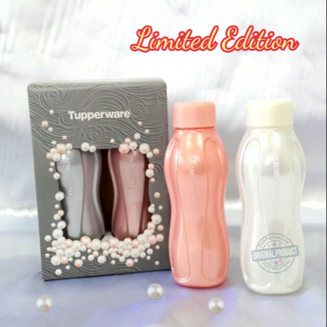 💥Ready Stock💥Tupperware Premium Mini Eco Bottles (2) 310ml Rose Gold/Silver