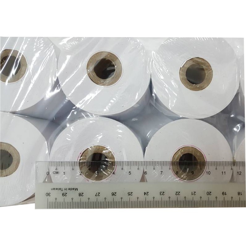 10 Rolls White Paper Roll Receipt 57mm X 65mm X 12mm Shopee Malaysia