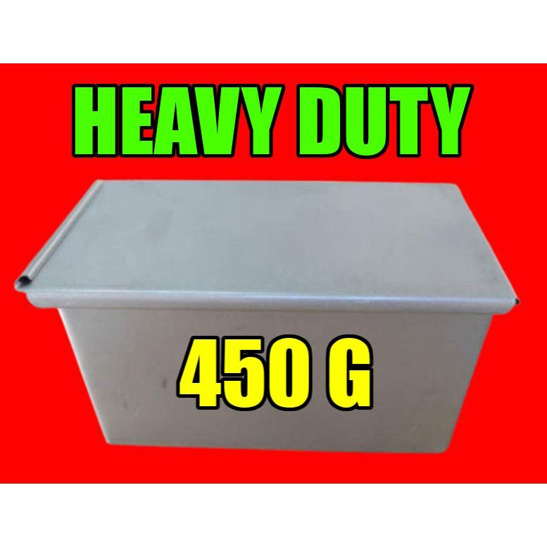 Hard Anodised Aluminium Bread Pan 1 lb Pullman Loaf Tin with lid with