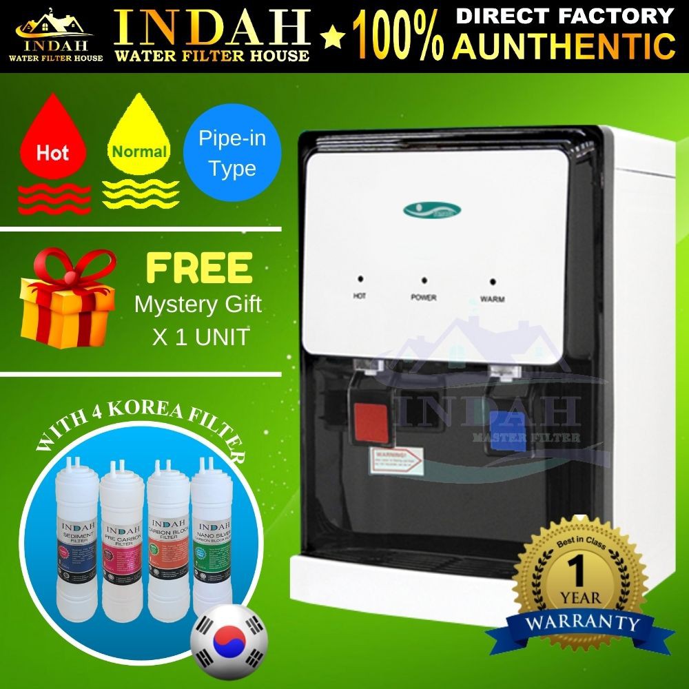 Yamada Mild Alkaline Water Dispenser Hot & Normal 389-25 / Sakura With 4 JAKIM Halal SIRIM Water Filter