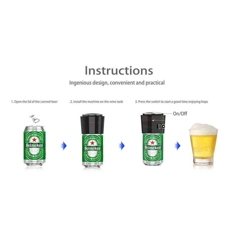 Beer foaming machine dual-use household small Ultrasonic Electronic intelligent beer bubbler