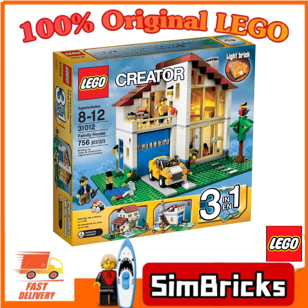 (SimBricks) (Dented Box) Lego 31012 Creator - Family House | Shopee ...
