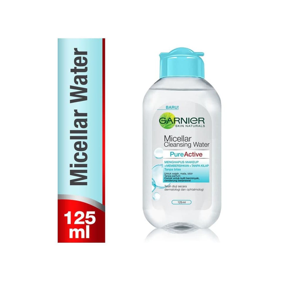 blue micellar water garnier