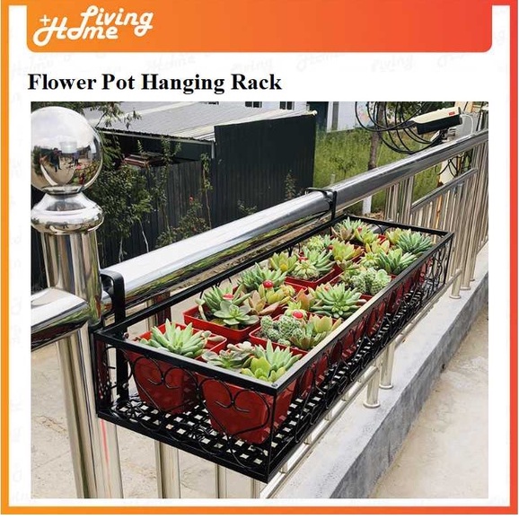 100cm Iron Hanging Rack/Flower Pot Rack/Balcony Hanging Rack/Rak Pasu Bunga/Rak Gantung Bunga/花架