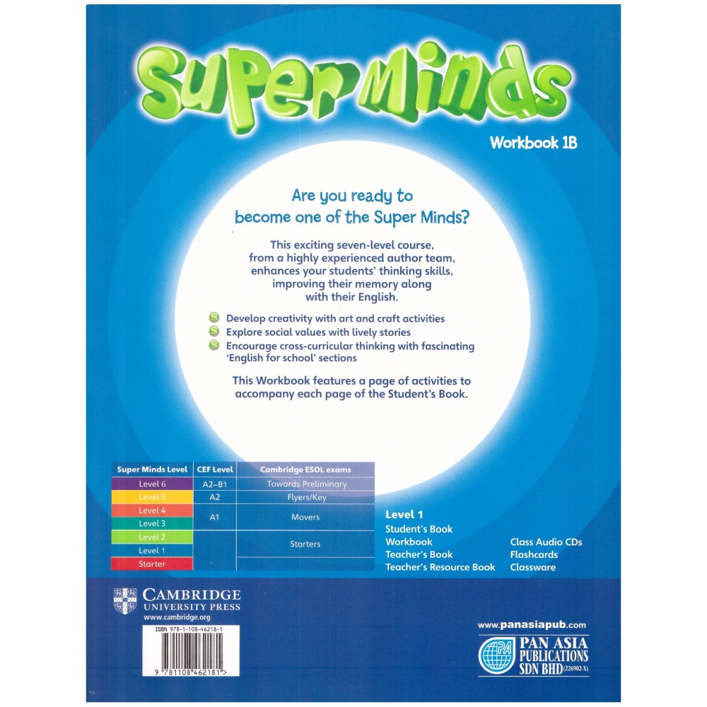 Pan Asia Super Minds Workbook 1b Year 2 - 