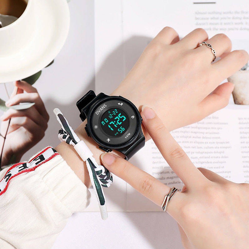 Jam Tangan Perempuan Jam Tangan Sukan Sukan Pelbagai Fungsi Belia Fesyen Remaja Lelaki Dewasa Sekolah Menengah Bercahaya Lelaki Dan Wanita Jam Tangan Bulat
