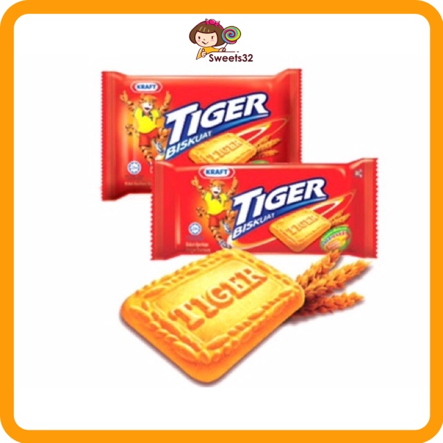 (1 small pack) 60gm Tiger Biscuit original / chocolate | Shopee Malaysia